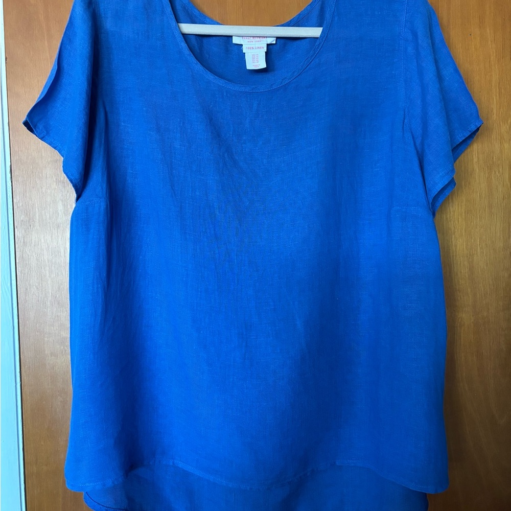Isaac Mizrahi Vibrant Blue Blouse
